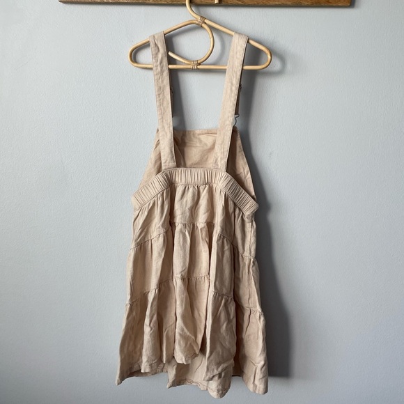 Zara Kids Canvas Overall Dress Size 9 - Picture 3 of 10